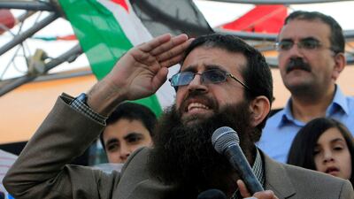 Khader Adnan began his hunger strike shortly after he was arrested on February 5. Reuters.