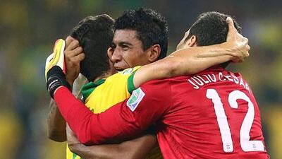 Paulinho scored in the 86th minute to give Brazil a 2-1 win. Ronald Martinez / Getty Images