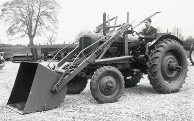 Joseph Bamford launches Europe's first industrial front-end loader. Photo: JCB