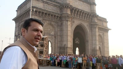 Maharashtra’s chief minister, Devendra Fadnavis has pledged to improve the business climate in his state by measures that include fast-tracking infrastructure projects. Vipin Kumar / Hindustan Times via Getty Images