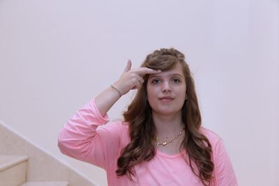 Isidora Peric demonstrates the Eight. Jeffrey E Biteng / The National