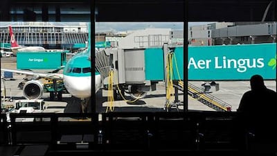 Ryanair, which owns 29.8 per cent of Aer Lingus, has offered to buy Irish flag carrier's remaining stock at a 38 per cent premium. Aidan Crawley / Bloomberg News