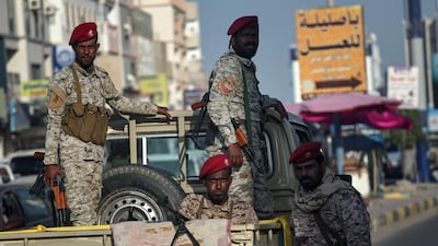Yemeni forces in Mukalla. AFP