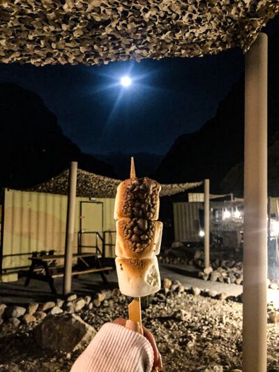 Nothing says camping like toasted marshmallows