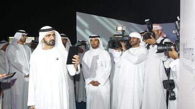 Sheikh Mohammed bin Rashid, Vice President of the UAE and Ruler of Dubai, launched the Smart Dubai initiative in 2014 with the intention of transforming the city into the smartest metropolis in the world by 2017. Jeffrey E Biteng / The National