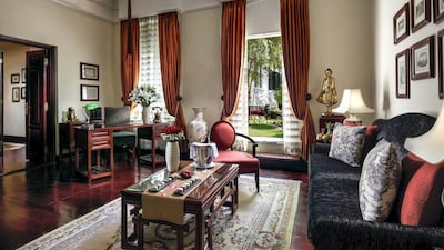 The Somerset Maugham suite is on the first floor of the historic wing. Photo: Supplied