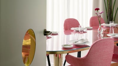 A private dining room at Somos restaurant, Barcelo Torre de Madrid.