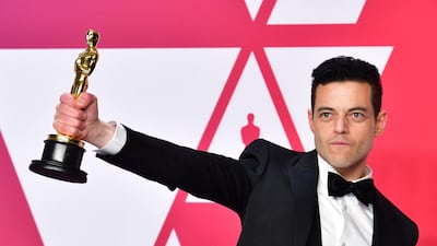 Rami Malek, pictured with his Best Actor Oscar following the 2019 Academy Awards, will appear in the new James Bond film. AFP