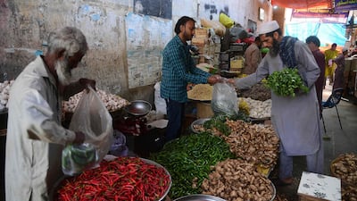 A vegetable market in Karachi. Pakistan's finances have been wrecked by years of financial mismanagement and political instability. AFP