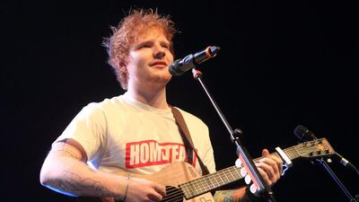 English singer songwriter Ed Sheeran performs at the University of Delaware. AP