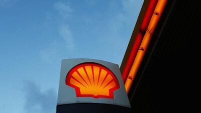 A Shell logo at a petrol station. The company is offloading its LPG operations in the South East Asian countries. Luke MacGregor / Reuters