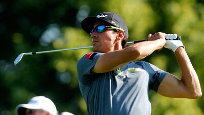 Rafa Cabrera-Bello of Spain tees off during the BMW International Open second round at the Eichenried Golf Club on June 26, 2015 in Munich, Germany. Paul Thomas / Getty Images