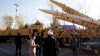 Iran is suspected of seeking expertise and products in Europe as it develops ballistic missiles. EPA