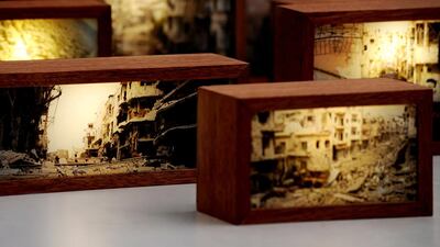 Tiffany Chung’s 'finding one’s shadow in ruins and rubble' (detail). (Courtesy: Tyler Rollins Gallery, New York)