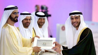 Sheikh Mohammed bin Rashid, Vice President and Ruler of Dubai, attended the graduation ceremony of the 35th batch of United Arab Emirates University students in Al Ain on Monday. Wam