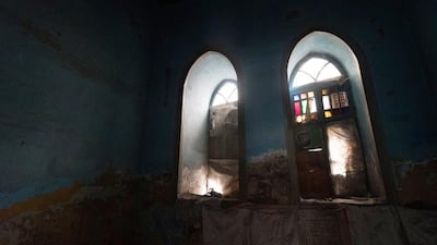 Details from the interior of a 19th century building located near the Taz Palace in Islamic Cairo. Co-owner Shahira Mehrez would like to turn the structure into a boutique hotel but faces many challenges. Dana Smillie for The National