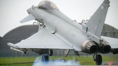 A Royal Air Force Eurofighter Typhoon will now help protect Bahrain. Getty