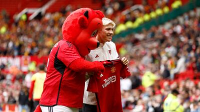 New Manchester United forward Rasmus Hojlund. Reuters