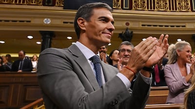 Spain's Prime Minister Pedro Sanchez. His government has been confronted with nationwide demonstrations over housing costs. AFP