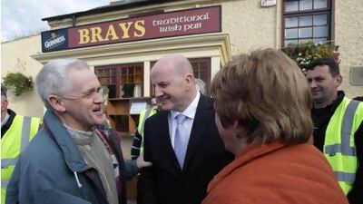 Presidential Candidate Sean Gallagher meets locals at the Fortstown Annual Street Fair in Co. Meath.