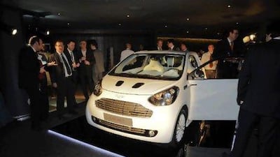 Aston Martin sells watches that cost more than the Cygnet's list price, and all customers of the One-77 supercar added the little car to the order. Courtesy of Aston Martin