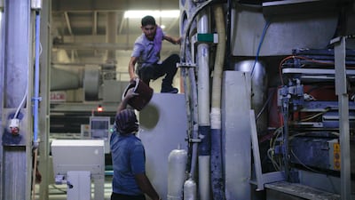 The RAK Ceramics factory in Ras Al Khaimah. Total revenue rose to Dh927m in the second quarter. Photo: RAK Ceramics