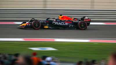 Abu Dhabi Grand Pix 2022 Formula 1 second practice session. Max Vertappen of Red Bull in action. Victor Besa / The National