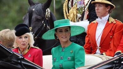 Kate, the Princess of Wales will review Trooping the Colour in June, ahead of the main parade marking the King's official birthday. Getty Images