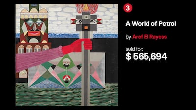 3. A World of Petrol by Aref El Rayess. Photo: Sotheby's