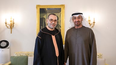 President Sheikh Mohamed meets Moroccan King Mohammed VI in Rabat.
