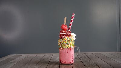 Red Velvet shake from Roxy Cinemas. Courtesy Roxy Cinemas
