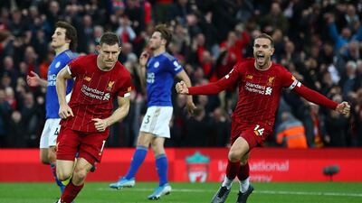 05/10/19 Liverpool 2 Leicester 1. Getty