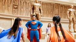 Superman Up and Away, a 'flying roller coaster' is scheduled for completion in 2028. Photo: DCT Abu Dhabi