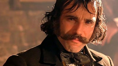 Daniel Day Lewis sported a fierce moustache in 'Gangs of New York'. Photo: Touchstone Pictures / Miramax Films