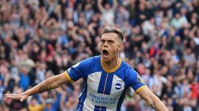 Leandro Trossard earns £42,500 a week at Brighton. EPA