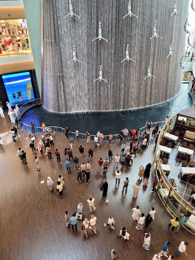 Lots of people spent Eid inside Dubai's malls to avoid the heat outside.