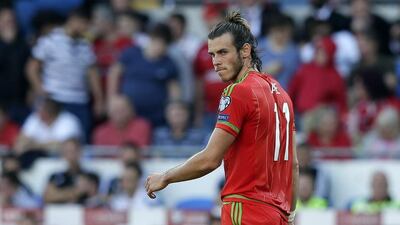 Gareth Bale shown during Euro 2016 qualifying last September. Tim Ireland / AP