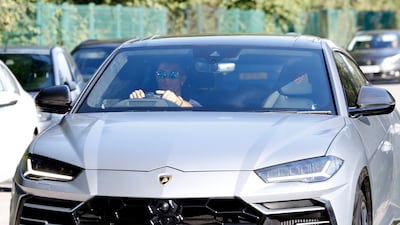 Cristiano Ronaldo arrivers at Manchester United's Carrington training complex ahead of his first training session since rejoining the club. Reuters