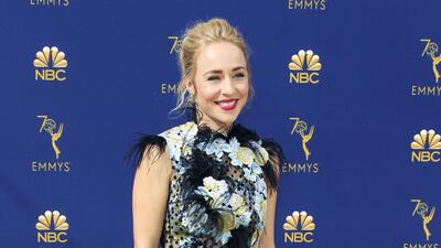 Sarah Goldberg in Erdem. Photo / EPA
