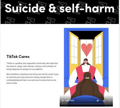 TikTok has developed well-being guides with the help of experts. Photo: TikTok