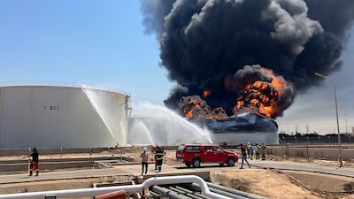 Drone attacks struck energy infrastructure in Zawiya in western Libya, setting fire to fuel storage facilities. EPA