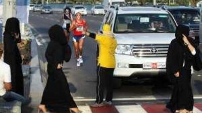 Readers complain that runners in the Zayed Half Marathon had to compete with moving vehicles and pedestrians on the Corniche.