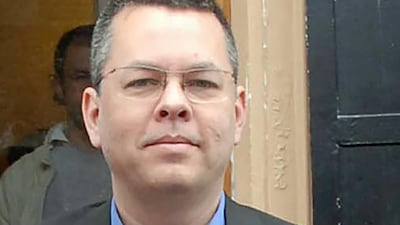 Andrew Brunson, a US pastor, is photographed in Izmir. AFP