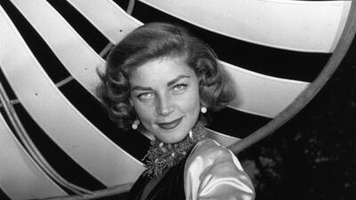 A 1954 screen shot of US actress Lauren Bacall. Baron / Getty Images