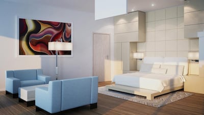 The penthouse has four suites and seven bathrooms. Courtesy Porsche Design Group