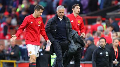 Ander Herrera, left, had great things to say about Manchester United manager Jose Mourinho. Richard Heathcote / Getty Images