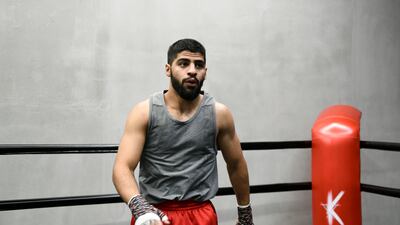 Majid Al Naqbi trains at Kane's Boxing Academy in Abu Dhabi.