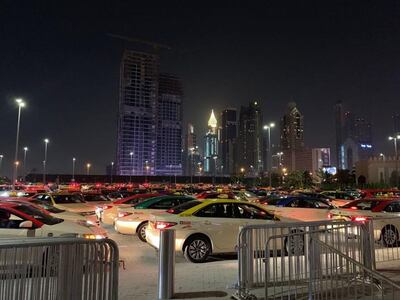 More RTA taxis than we have ever seen in one place outside the Coca-Cola Arena following the Maroon 5 concer on June 14, 2019. The National
