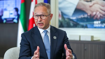 OMV chief executive Alfred Stern says the company has secured long-term LNG contracts and third-party agreements throughout Europe to spread risk. Victor Besa / The National