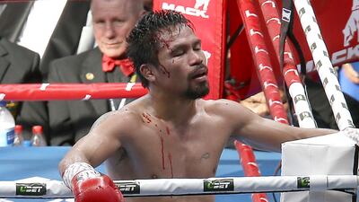 Manny Pacquiao suffered a surprise defeat to Jeff Horn in Brisbane in July. Tertius Pickard / AP Photo